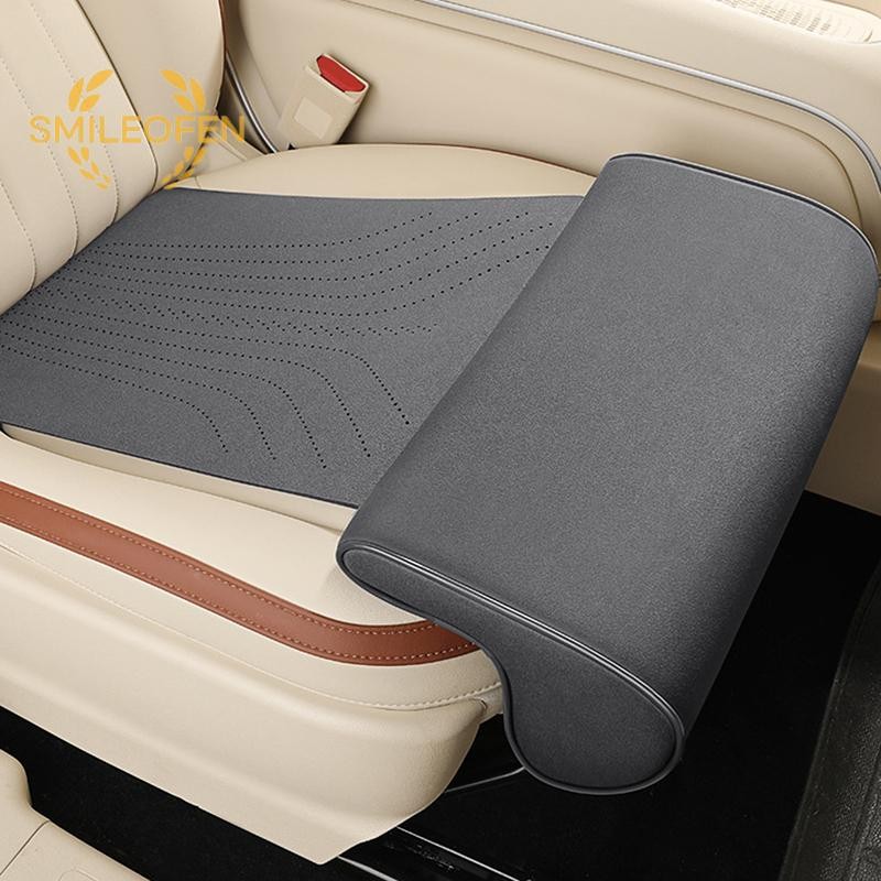 [Smileofen] Extension Car Seat Leg Holder Support Suede Universal Auto Seat Extender เบาะรองขา Driver Memory Foam Seat Padding Mat Cover ใหม่