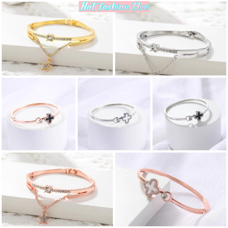 Hot fashion thai~​พร้อมส่ง กําไลข้อมือดอกไม้ สร้อยข้อมือ เครื่องประดับแฟชั่น สไตล์เกาหลี "BRL-3/BRL-4"