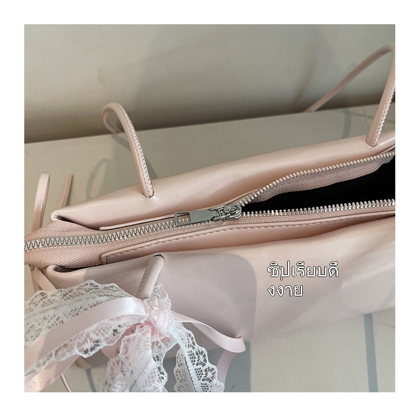 BUBC กระเป๋าสะพายเกาหลีสไตล์น่ารัก กระเป๋าใต้วงแขน ลูกเล่นริบบิ้นผีเสื้อ สำหรับสาววัยรุ่น
