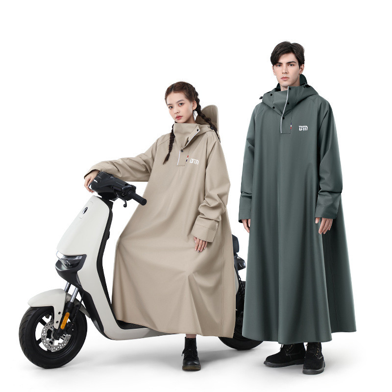 Eershenshi แบตเตอรี่รถยนต์ไฟฟ้า BMEI เสื้อกันฝน plus-Sized หนาผู้ใหญ่รถจักรยานยนต์ Poncho ป้องกันการระเบิดฝน