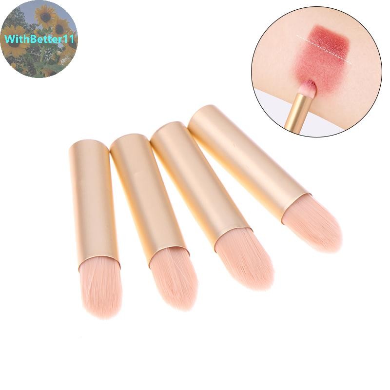 Better 5/10pcs ลิปสติกปลายนิ้วแปรงแต่งหน้า Precision คอนซีลเลอร์ Make Up แปรง Domed ขนาดเล็กแบบพกพา 