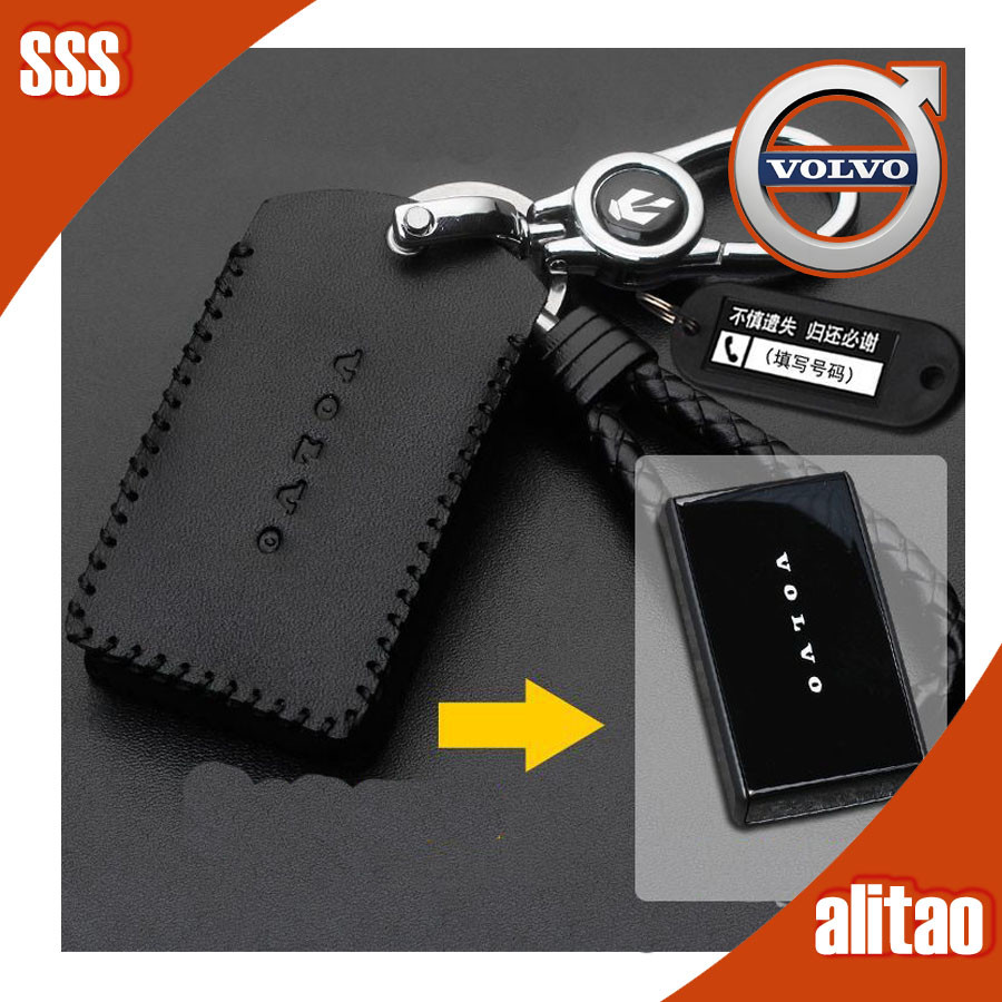 พร้อมแล้ว กระเป๋าใส่กุญแจหนัง VOLVO EX30 ฝาครอบกุญแจครึ่งแพ็ค ปกป้องกุญแจรถยนต์ USK9