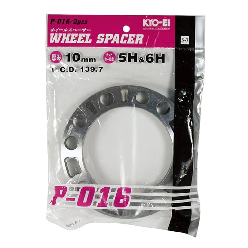 Kyo-Ei (Kyoei Sangyo) ตัวเว้นวรรคล้อ 10Mm 5/6H Pcd139.7 4Wd [จํานวน: 2 ชิ้น] P-016-2P
