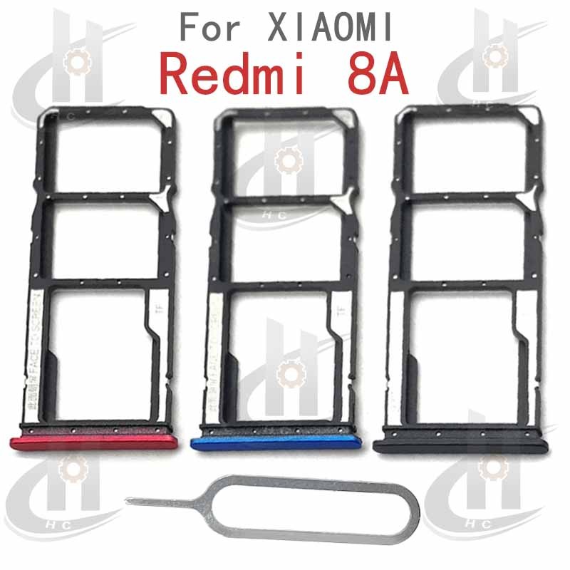 สําหรับ Xiaomi Redmi 8A ซิมการ์ดถาดใส่ผู้ถือบัตร Reader SD Slot อะแดปเตอร์อะไหล่