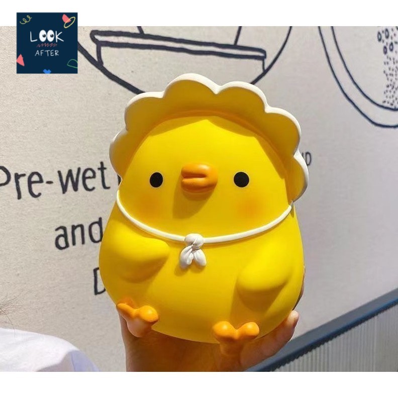 Look After กระปุกออมสิน กระปุกออมสินลายการ์ตูน กระปุกยอดเงินลายลูกไก่ และลายหมี 3 สี น่ารัก แต่งห้องได้