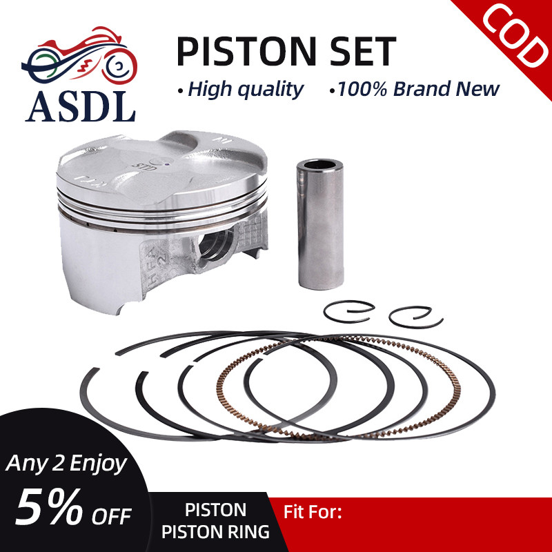 Asdl 1 ชุด Bore เส้นผ่านศูนย์กลาง 76 มม. 17 มม.เครื่องยนต์รถจักรยานยนต์แหวนลูกสูบชุดสําหรับ Honda CB