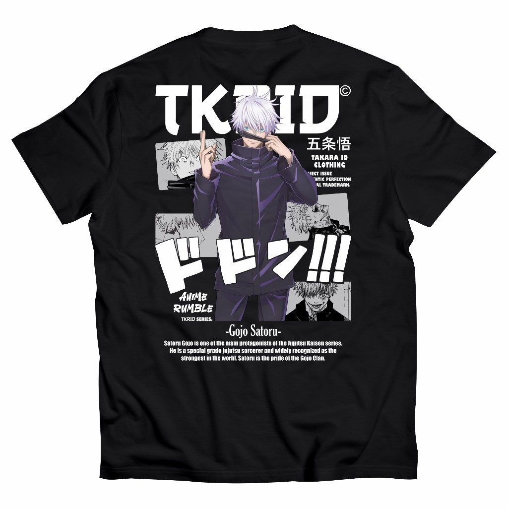 KAOS ANIME GOJO SATORU JUJUTSU KAISEN 037JK - เสื้อยืดอนิเมะ - เสื้อยืดอนิเมะ - เสื้อยืดอนิเมะ - Cot