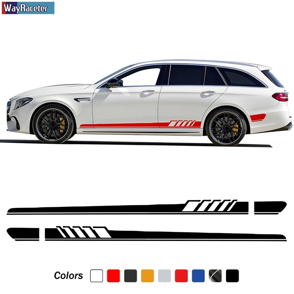 2 Pcs Edition 1 ด้านข้างสติกเกอร์กระโปรง Decal สําหรับ Mercedes Benz E Class W213 S213 E43 E53 E63 A
