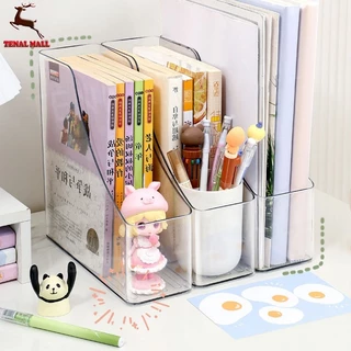 กล่องเก็บเอกสาร ใส่ A4 กล่องใส่หนังสือ ได้ แฟ้มเก็บหนังสือ พลาสติก ใส่นิตยสาร