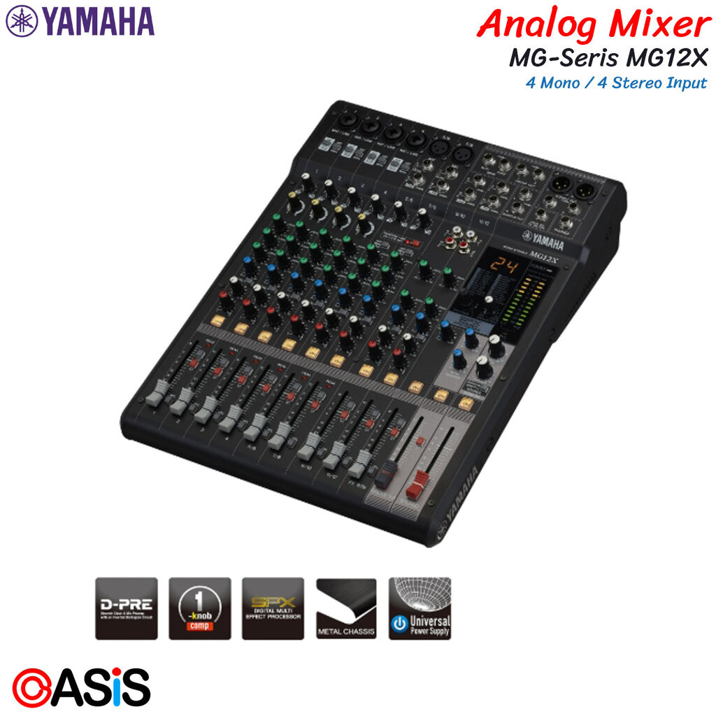 YAMAHA MG Series Mixer Yamaha MG12X มิกซ์เซอร์ Yamaha MG-12X
