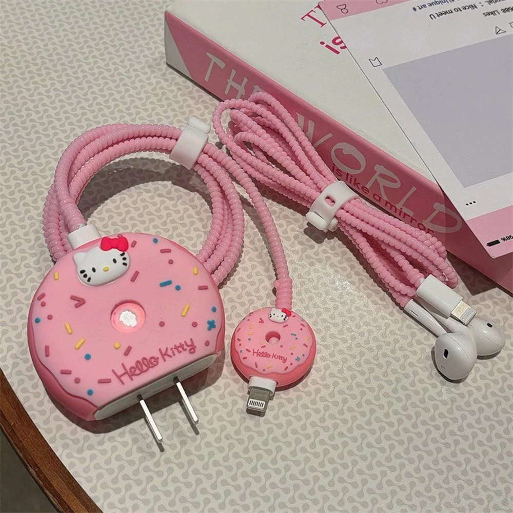 เคสป้องกันสายชาร์จไอโฟน ลายคิตตี้สีชมพู thumbnail 3