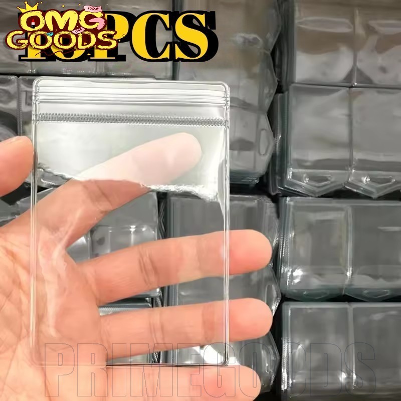 10 ชิ้นกระเป๋าเครื่องประดับ PVC โปร่งใส - Anti-Oxidation Organizer Display - Thicken Self Sealing กระเป๋า - ต่างหูสร้อยคอสร้อยข้อมือแพคเกจกระเป๋า - ถุงเก็บแบบใช้ซ้ําได้