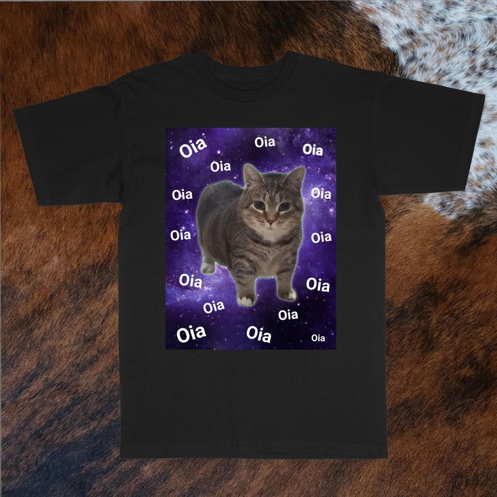 เสื้อยืดมีมแมว UIA, เสื้อยืดลายแมวตลก, เสื้อยืดแมวอวกาศ, เสื้อยืดมีมไวรัล