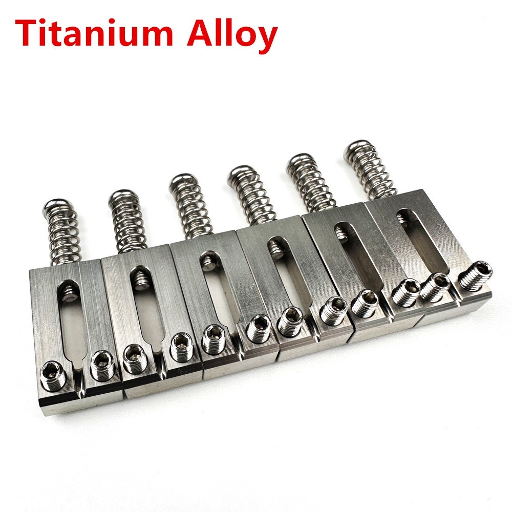 Made ในญี่ปุ่น ไทเทเนียมอานกีตาร์ไฟฟ้า Tremolo สะพานอานสําหรับ ST TL สไตล์กีตาร์ 10.5 มม. ราคาถูก Shopee Lazada