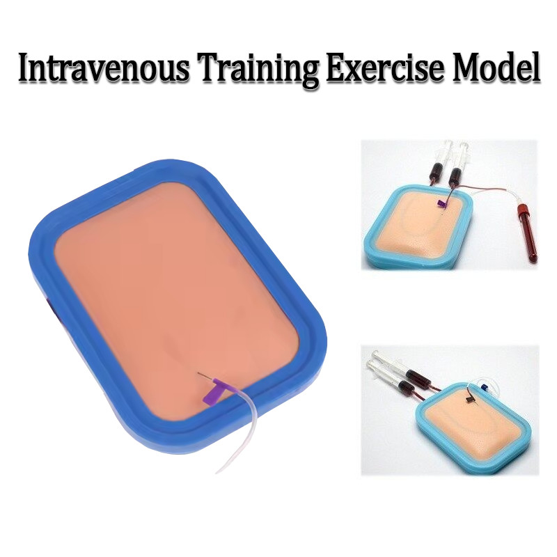 Human Skin Venidilling IV Injection Training Silicone Pad Model Venous Blood Drawing Practice Moudel