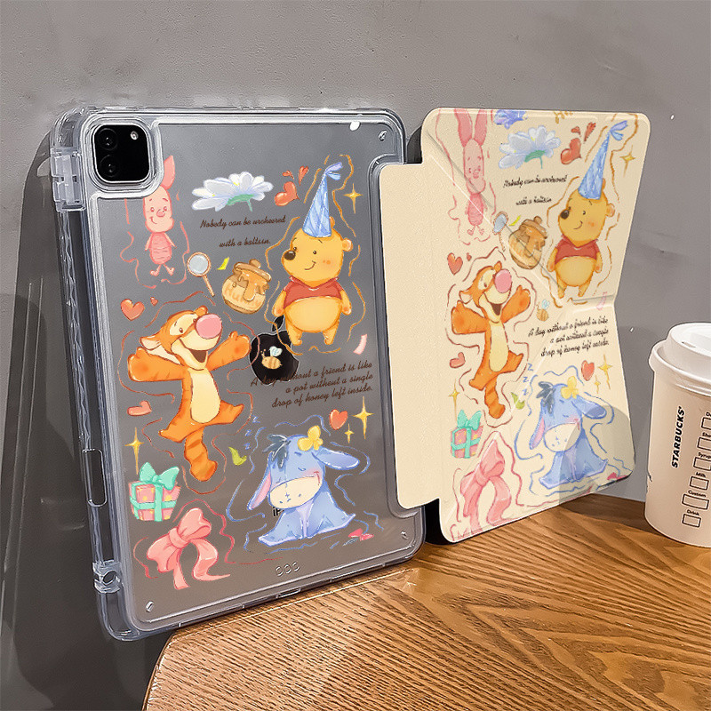 กราฟฟิตีการ์ตูนวินนี่เดอะพูห์ Apple ipad11 เคสแท็บเล็ต air7/6 ipad10 กันกระแทก mini7 เคสหญิง ipad เคสไอแพด air6 ไอแพดเจน11 เคสไอแพด air4 เคส ipad gen9 เคส ipad case ipad gen 10 case ipad air5  เคสไอแพดเจน11 case ipad air 6 ปากกา iPad เคสไอแพด gen11