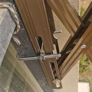 BREWZY 1 ชิ้นท่อ U-Clamp, สกรูชุบสังกะสี Q235 เหล็กคาร์บอน M8 Square Tube Clamp, Baffle มุมขวา U-bolt สําหรับหลอดสี่เหลี่ยม