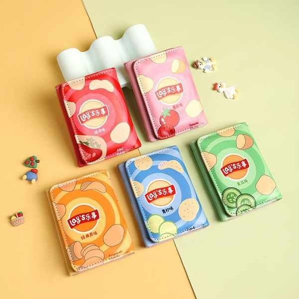 bester_brand กระเป๋า purse กระเป๋าสตางค์ใบสั้นมันฝรั่งทอดแบบสร้างสรรค์กระเป๋าใส่เหรียญเด็กรุ่นใหม่ปี