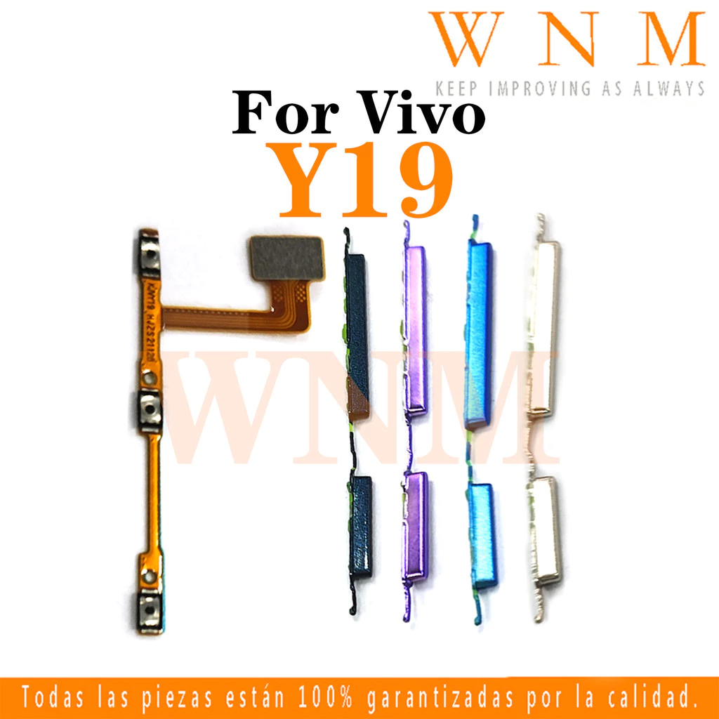 สําหรับ VIVO Y19 ปุ่มเปิดปิดปุ่มสวิทช์ด้านข้าง Key Volume Up Down Flex Cable โทรศัพท์มือถือ Part