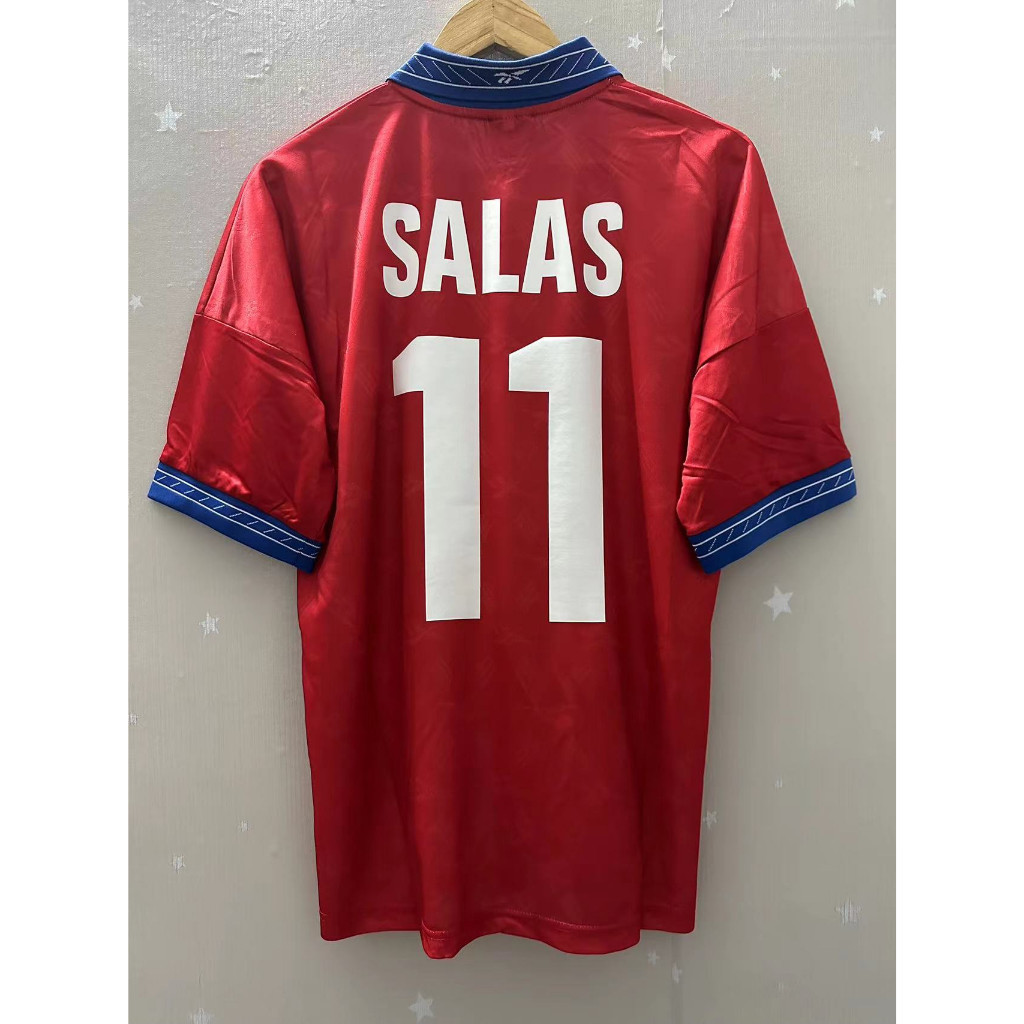 สินค้าขายดี 1998 Chile Retro Soccer Jersey - Premium Custom Replica Home Jersey (Salas) - เสื้อฟุตบอลวินเทจ
