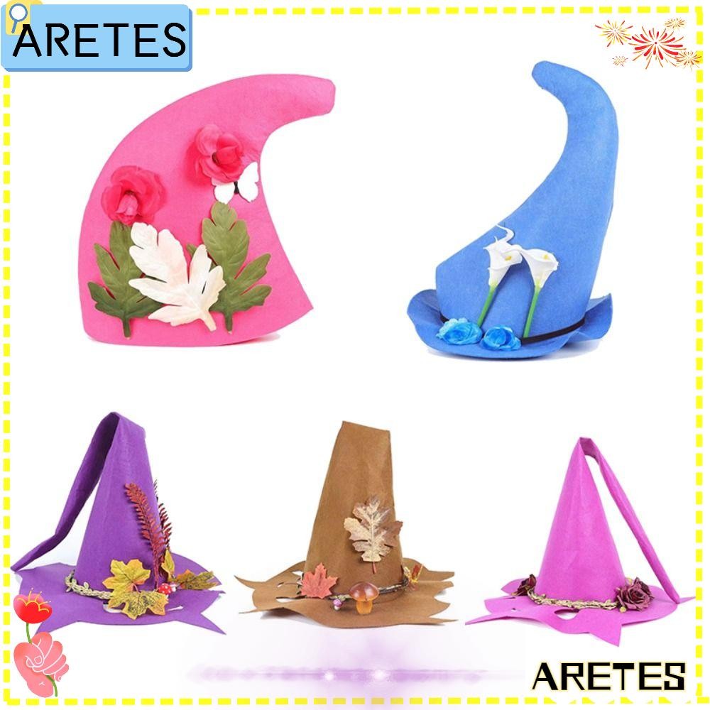 ARETS Witch Peaked Hat Halloween Party Fashion Gift Magic Wizard Hat