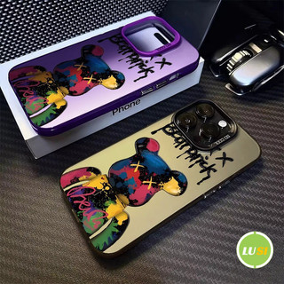 เคสมือถือลายการ์ตูนหมีรุนแรง สุดอินเทรนด์ ไอโฟน11 For iPhone12 13 14 15 16 Pro MAX X XS XR XS 7 8Plus เคสโทรศัพท์