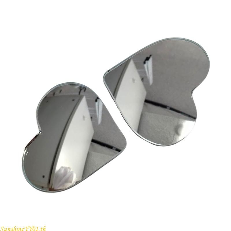 SUN Blind Spots Mirrors กระจกมองหลังแบบนูนรูปหัวใจเพื่อความปลอดภัยที่ได้รับการปรับปรุง