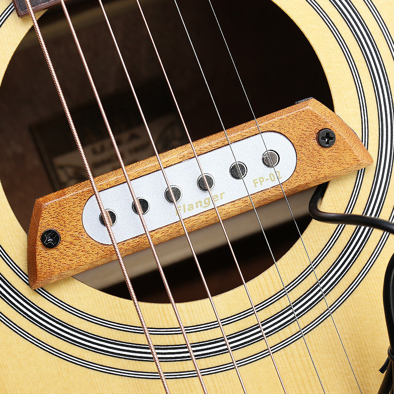 Flanger Flanger FP-2 Original Acoustic Acoustic Acoustic Guitar Sound Hole Pickup No Hole Beginner F