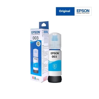 (มีกล่องอยู่)หมึกอิงค์เจ็ทแท้ EPSON 003 มีกล่อง (BK/M/Y/C) 65ml.