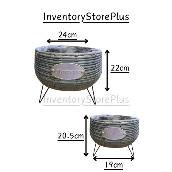 RATTAN BASKET / TREE BASKET / FOOT BASKET / RATTAN BASKET / ตะกร้าดอกไม้ / ตะกร้าเก็บของ