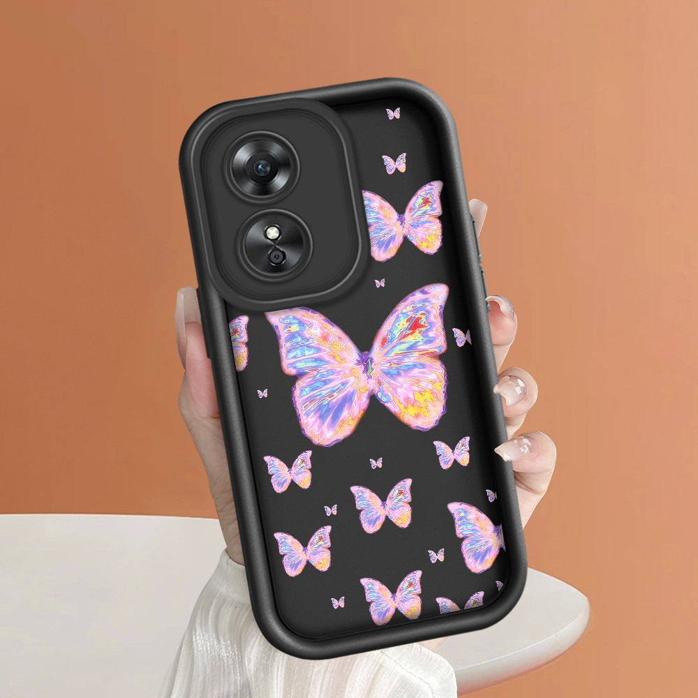 LOKAL OPPO A17 A17K สําหรับหุ้นท้องถิ่น Softcase HP เคสโทรศัพท์ปลอกนุ่ม Sofcase Cassing Kupu Kesing 