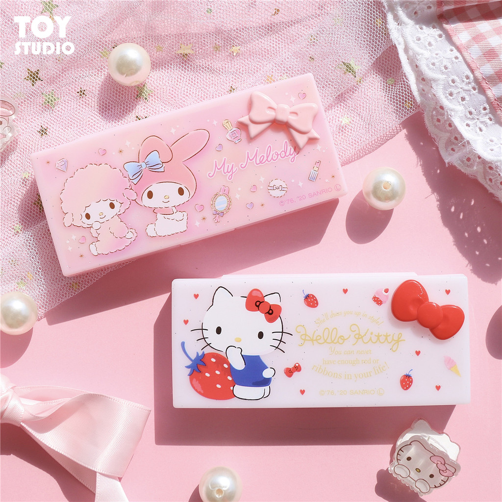 Sanrio My Melody Mini Storage Box Portable Swab Case
