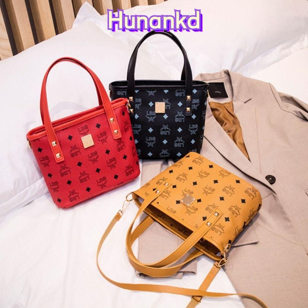 กระเป๋าถือผู้หญิง HUNAN, กระเป๋าผู้หญิงหรูหราหนัง PU, สายสะพายไหล่ยาว Advanced Sense Tote Bag