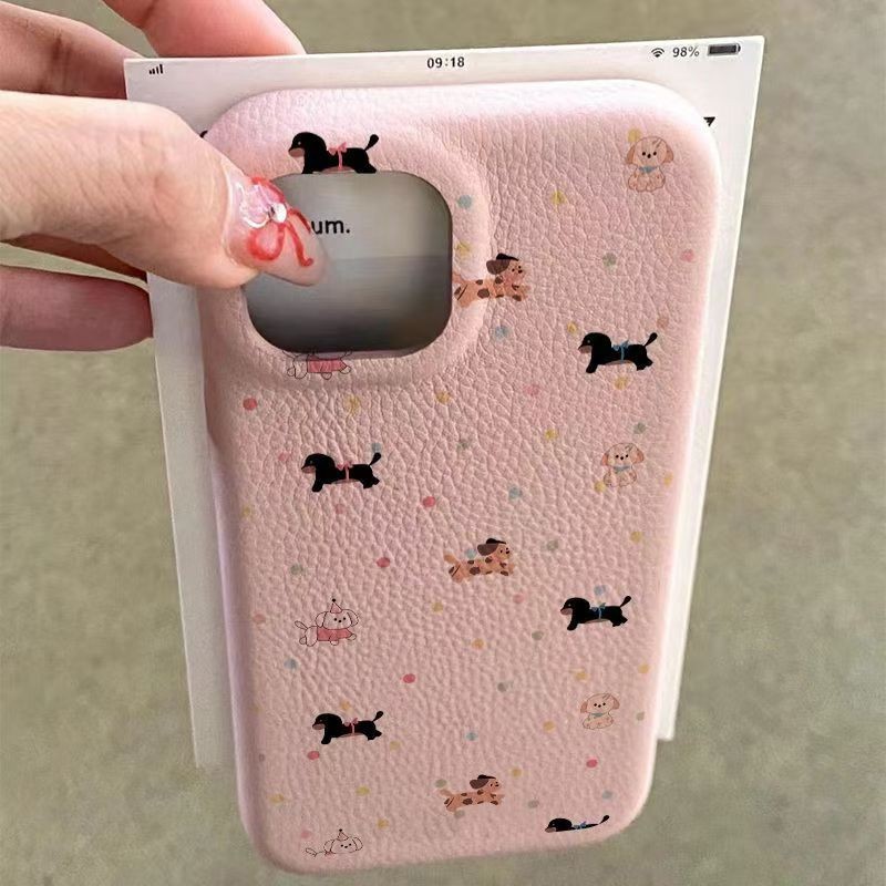 Iphone A หน้าจอเต็มไปด้วยลูกสุนัข ระดับรูปลักษณ์สูง Appearnc เคสโทรศัพท์สําหรับ IPhone7 7Plus X XR XS IPhone11 12 13 14 15 Plus Pro Max