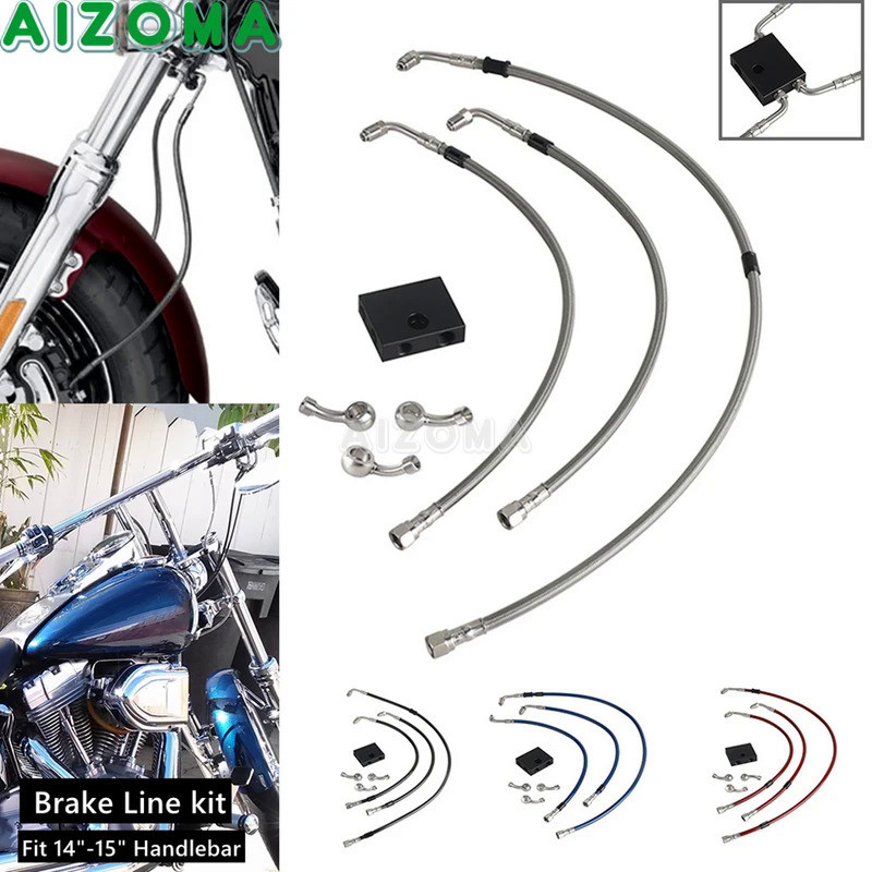 Mo Motorcycle Brake Line 70cm Steel Clutch Hose Cable For Harley Sporster Roadster XL1200CX 2016-22 