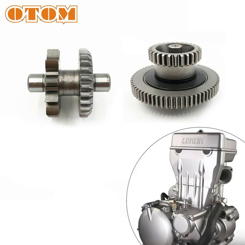 Mo OTOM Motorcycle Engine Parts Double Gear Start Bridge Gear Scooter Motor Big Friction For LONCIN 