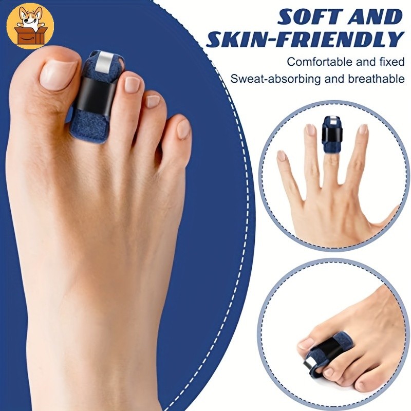 Am-az 1 ชิ้น Hammer Toe Splint - Toe Straightener Brace and Wrap สําหรับ Toe Alignment