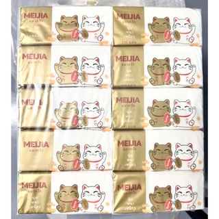 กระดาษชำระ 1เเพ๊ค10ห่อ ลายเเกะ สินค้าพร้อมส่งในไทย กระดาษชำระ 3 ชั้น (330 แผ่น) ไม่ลอกหรือหลุด [แบบสั้น] 10 แพ็ค