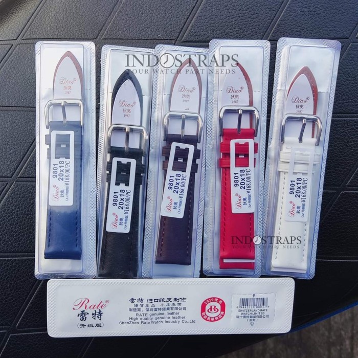 LEATHER WATCH STRAP AVAILABLE สีและขนาด 12MM ถึง 24MM STRAP