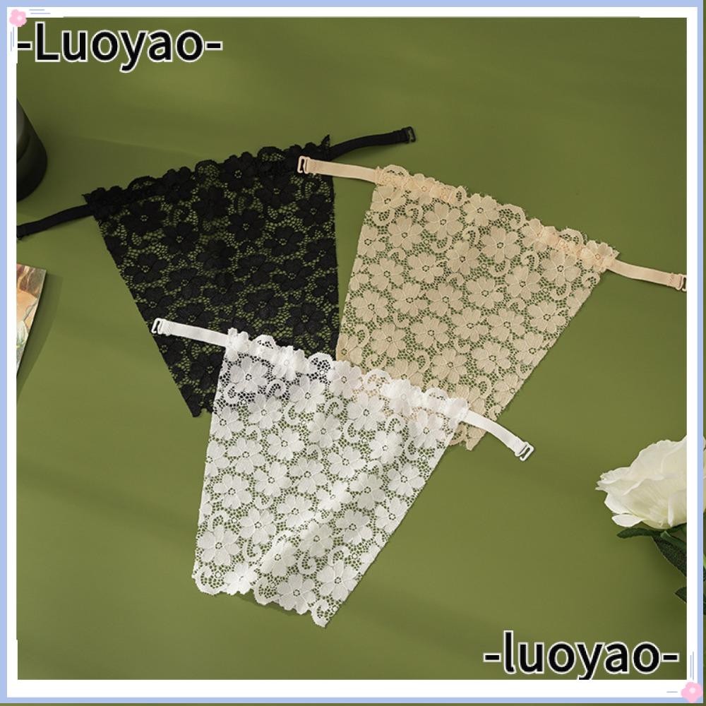 Luoyao Bra, ลูกไม้ Anti-Exposur คลิปที่มองไม่เห็น, แฟชั่น Clip-on Cover Up Cleavage ห่อหน้าอก Tube Top ฤดูร้อน