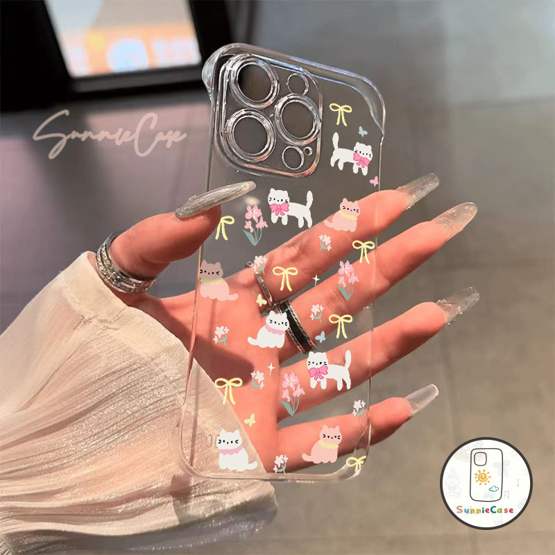 คิตตี้ เคส Oppo A18 A16K A5s A58 A16 A57 A15 A3s A78 A74 A17K A12 A7 A38 A17 A54 A55 A31 Reno 8T 6 Ultra-thin แฟชั่น เคส