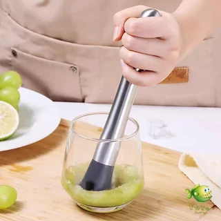 YOYO ไม้บดคอกเทล สแตนเลสทนทาน ไม้บดกระเทียม แท่งบดน้ำแข็ง บดผลไม้ Ice Hammer