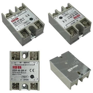 SSR-10DA-H/25DA-H/40DA-H/60DA-H/80DA-H/100DA-H โซลิดสเตทรีเลย์ Solid State Relay INPUT 3-32VDC, LOAD 90-480VAC 10-100...