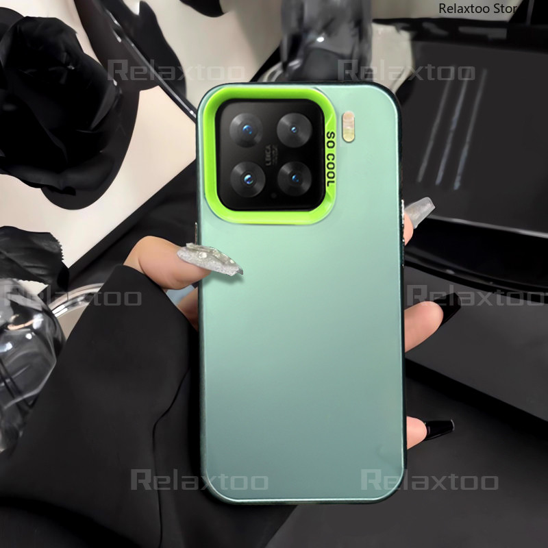 ปลอกสําหรับ Xiaomi15 Xiaomi 15 Pro 15Pro Xiaomi15Pro 5G โลหะ Frosted Hard เคสโทรศัพท์แฟชั่น Minimalist เลเซอร์กันกระแทกป้องกันกลับปลอก
