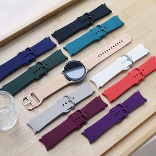 สายยางซิลิโคนกีฬา for Samsung Galaxy Watch FE Samsung Galaxy Watch 7 6 5 4 40มม 44มม 4 Classic 42มม 46มม Smartwatch 20มม