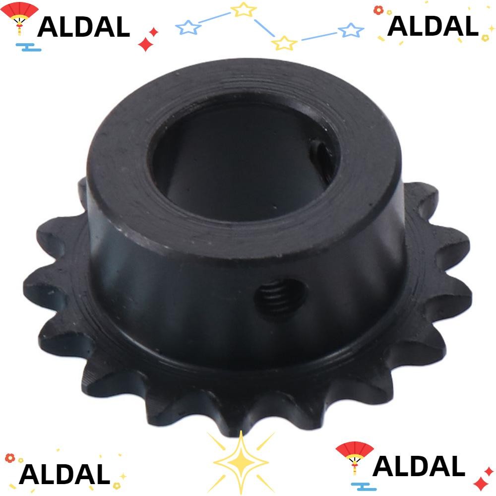 ALDAL 17 ฟันเกียร์, Single Strand 1/4 "Pitch Black Oxide Roller Sprockets,แบบพกพา 25 โซ่ C45 เหล็กคา