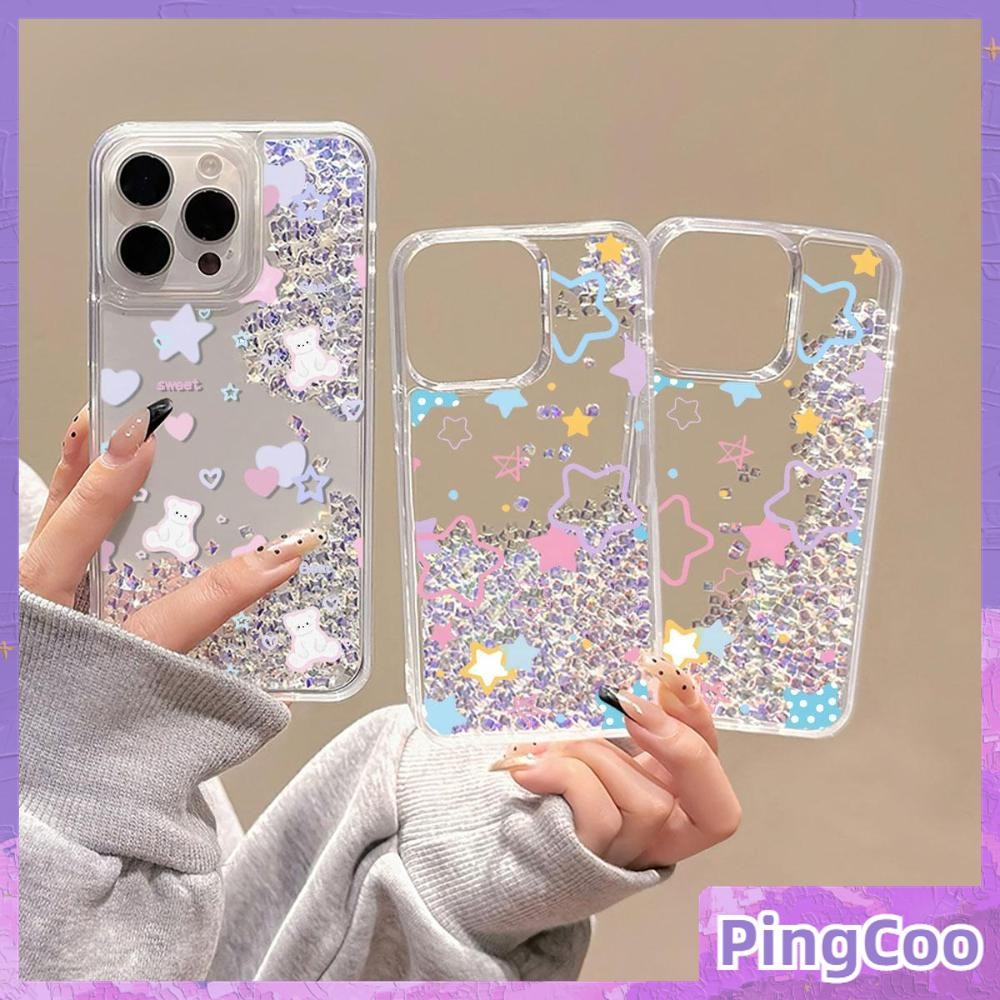 For iPhone 16 Pro Max iPhone 13 11 Liquid Diamond Quicksand Case Soft TPU Clear Case Beautiful Flowers Compatible with iPhone 15 Pro max 14 13 12 11 Pro max XR XS 7 8Plus