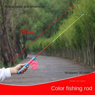 Qinyuz9 ตกปลาน้ําแข็งปากกา Pole,ฤดูหนาว Retractable Ice Fishing Rods, 2024 แบบพกพา 35/40/75/80 ซม.เด็ก Ice Fishing Rod Ice ฤดูหนาวตกปลา
