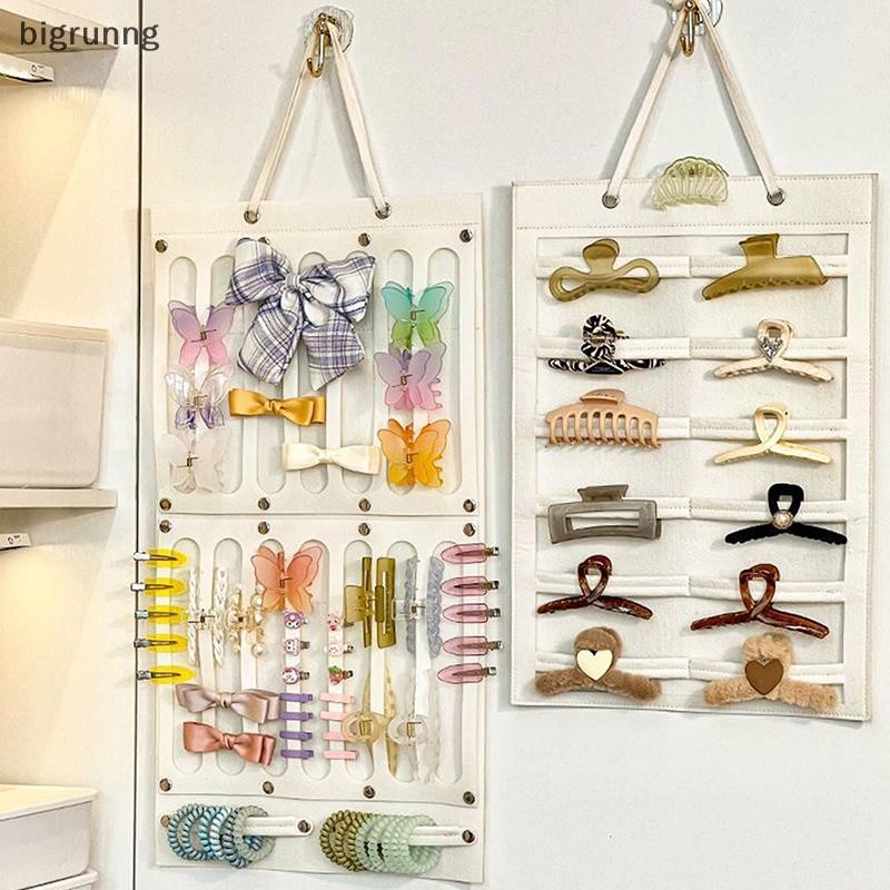 [ขาวดำ·ไว้ทุกข์]Bigrunng ผม Bows ผู้ถือแขวนผนังขนาดใหญ่ความจุคลิปผมจัดเก็บอุปกรณ์เสริมสําหรับสาว Bady ตกแต่งห้อง SG