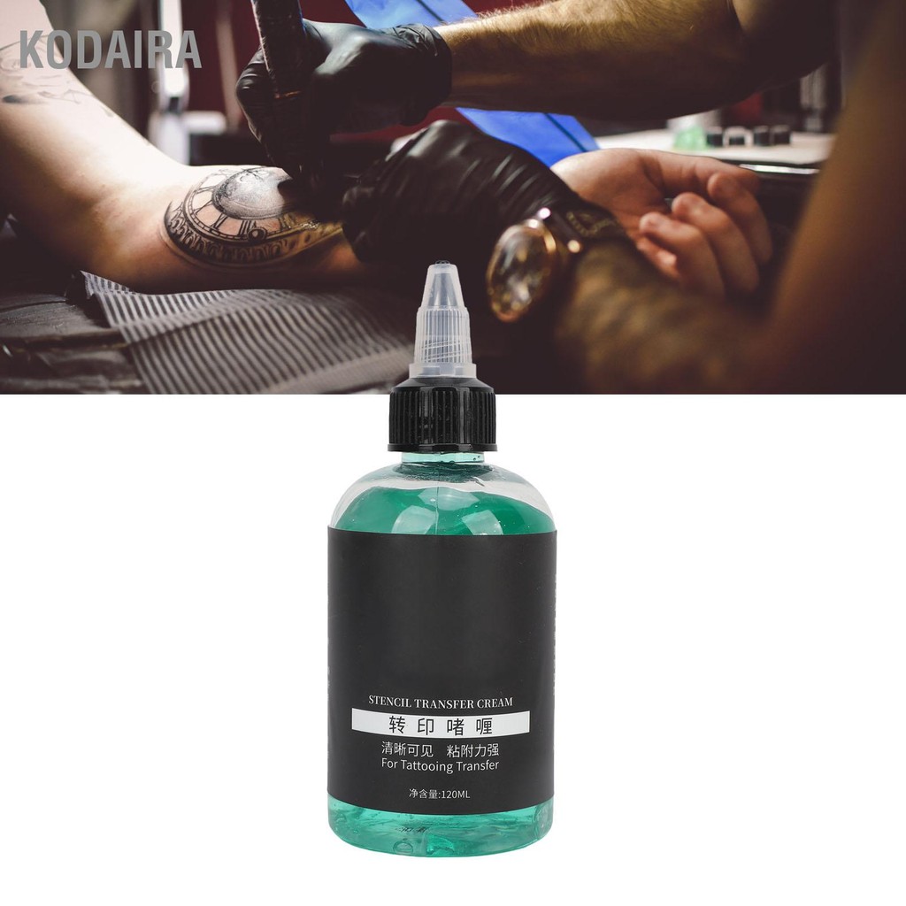 KODAIRA เจลสักลายฉลุขนาด 120 มล. ติดทนนานปลอดภัยมีประสิทธิภาพ Professional Tattoo ลายฉลุโซลูชั่น